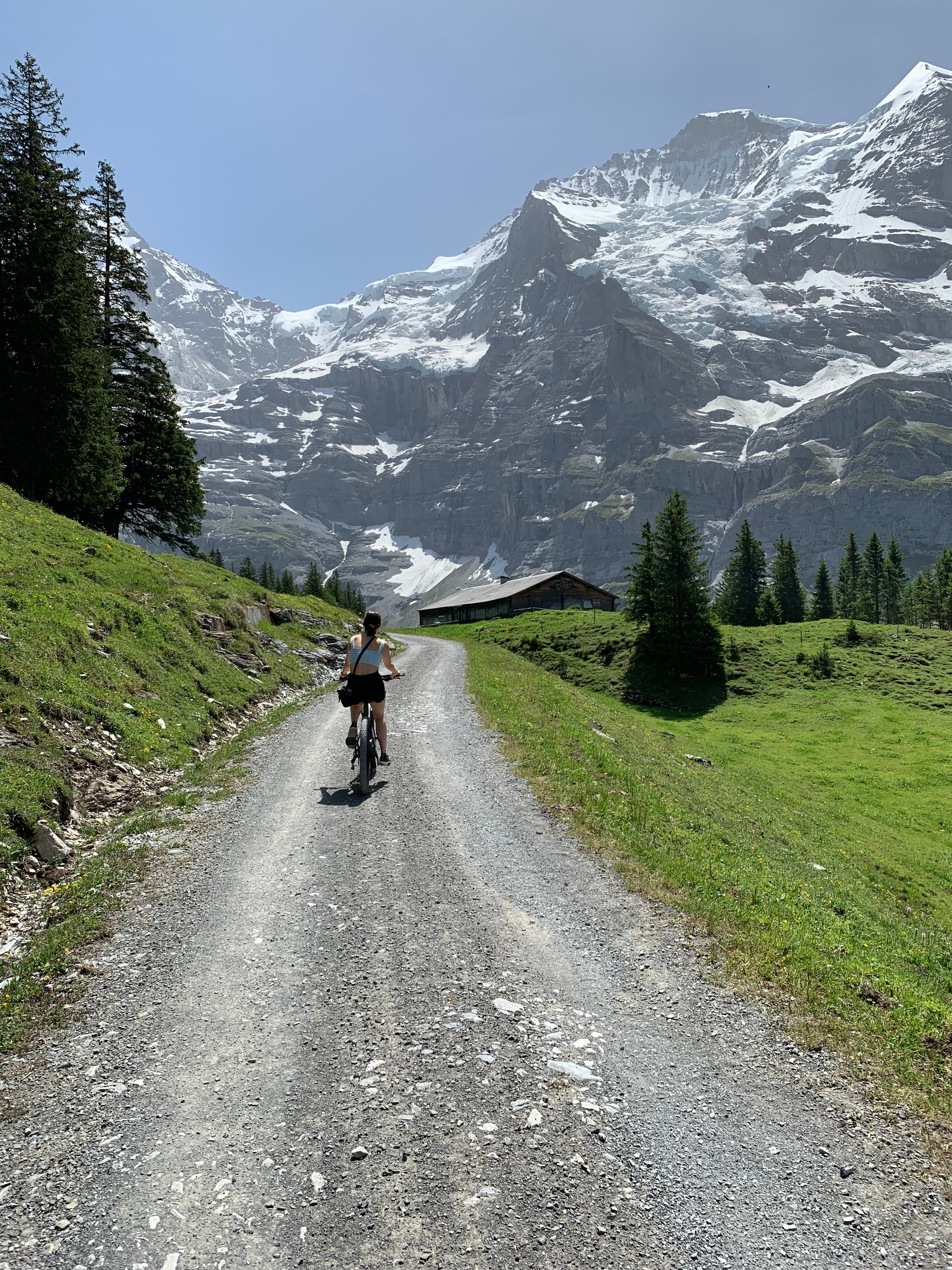 Biking in Wengen, Switzerland