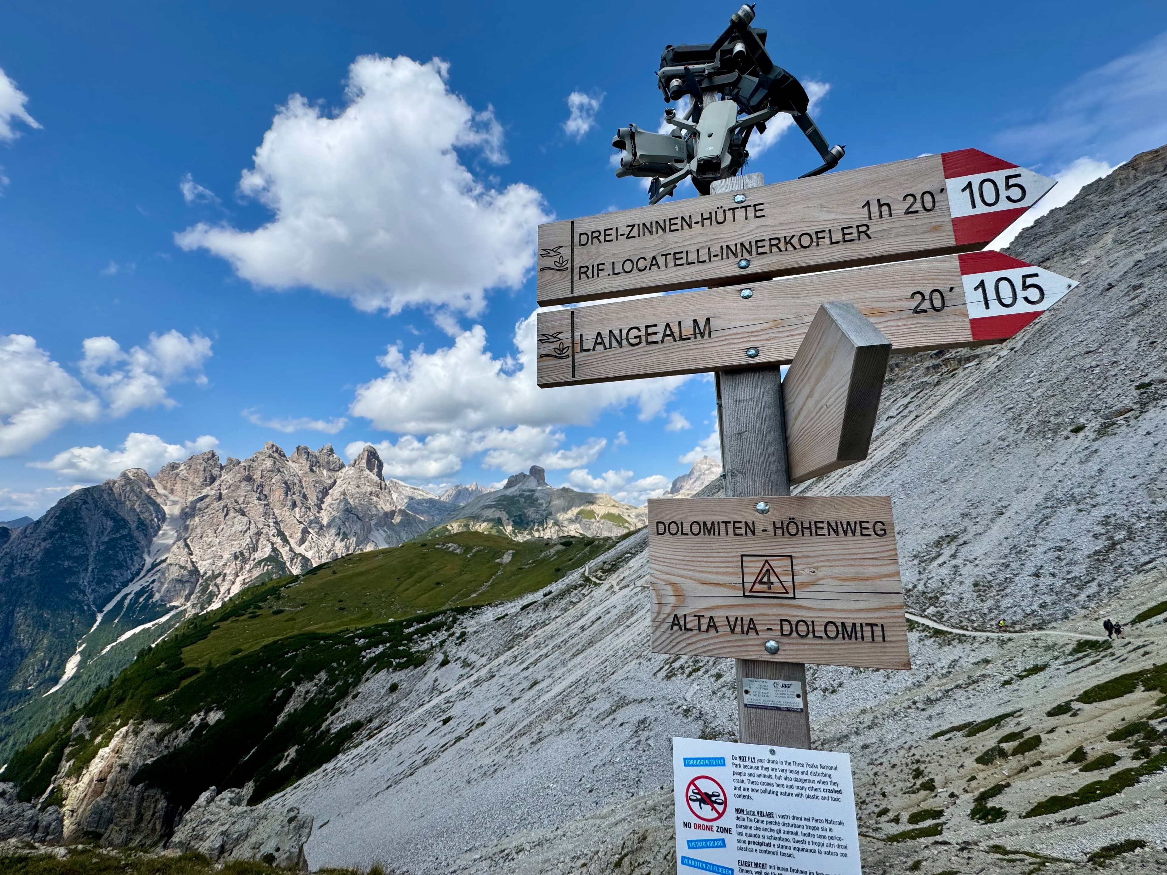 Alta Via Trail, Tre Cime di Lavaredo, Italy (Dolomites)